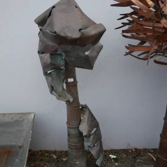 Copper tree garden feature