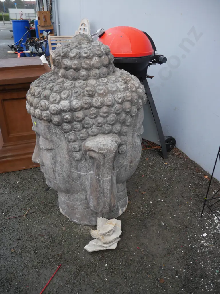 Large Buddha head garden ornament A/F Image 1++