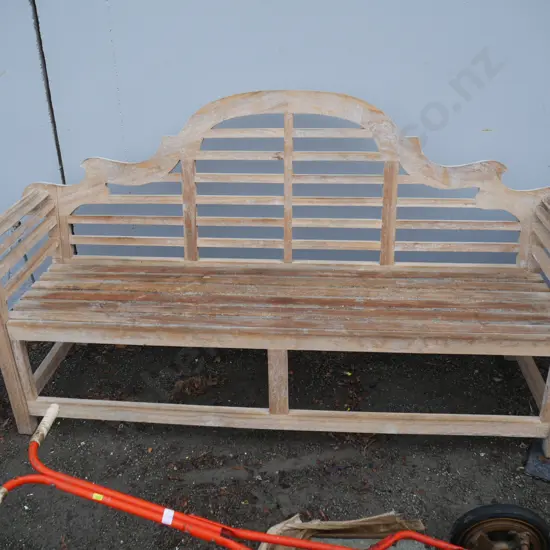 Wooden garden bench seat
