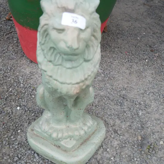 Lion garden statue
