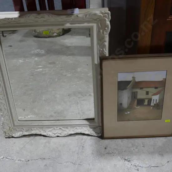Artwork and mirror
