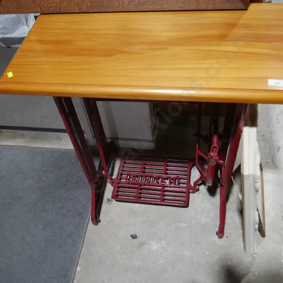 Singer treadle base table