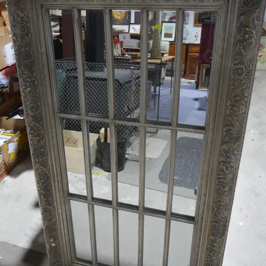 Large window style mirror