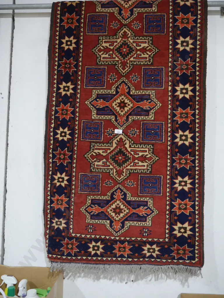 Hand knotted floor runner Image 1++