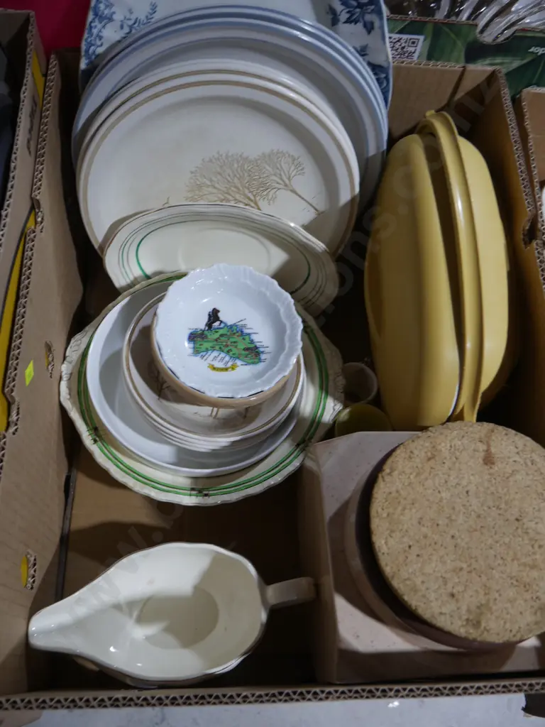 4 boxes of china, ornaments, glassware etc Image 1++