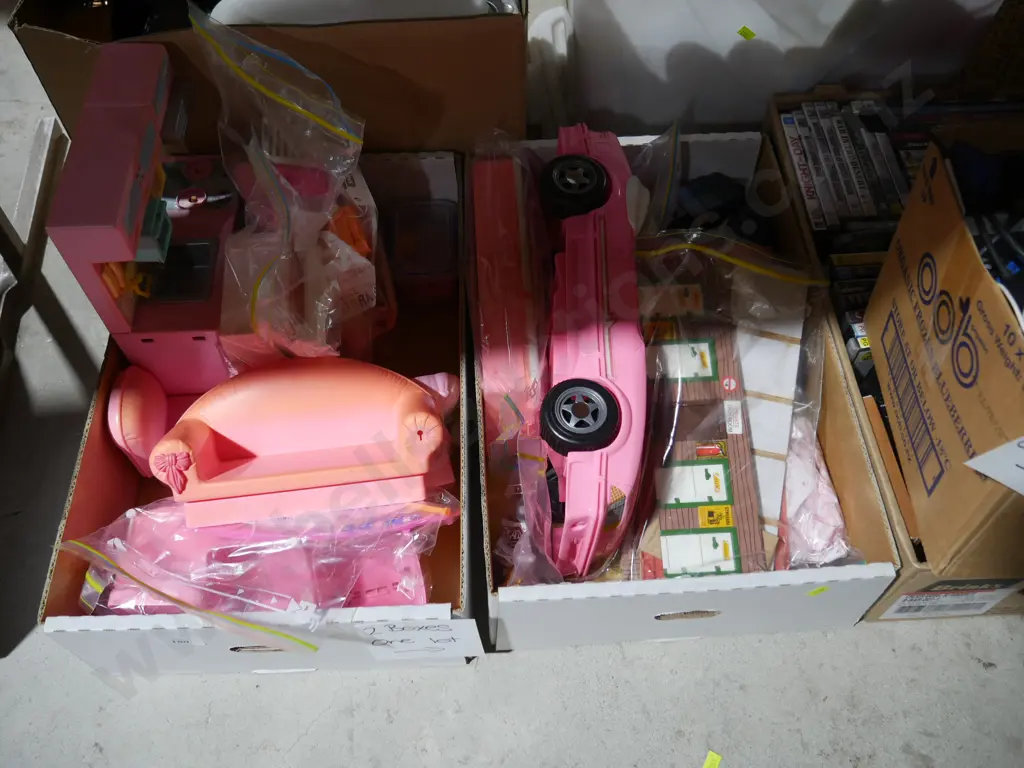 Two boxes of Barbie toys Image 1++