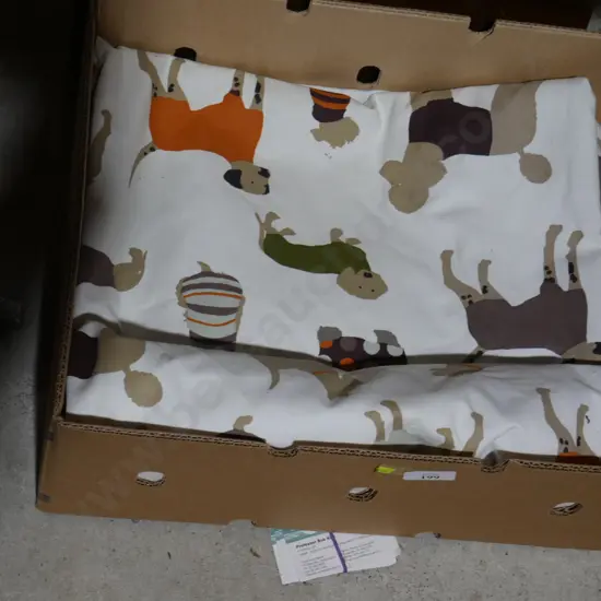 Dog theme curtains