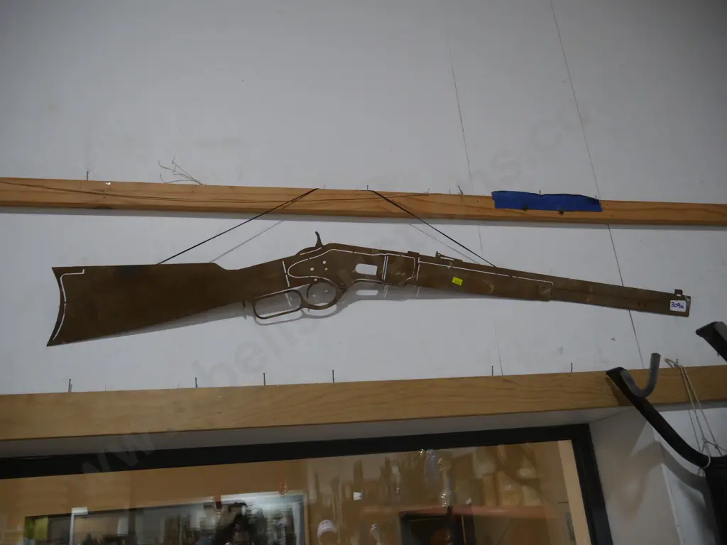 Laser cut rifle wall art Image 1++