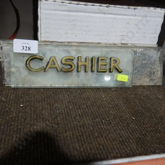 Glass sign etc