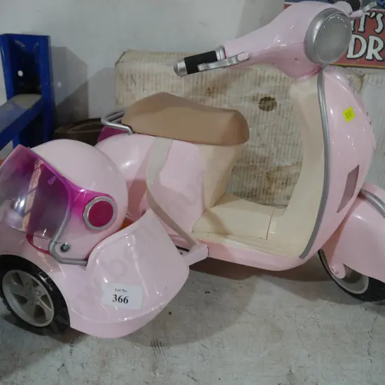 Ride along doll scooter
