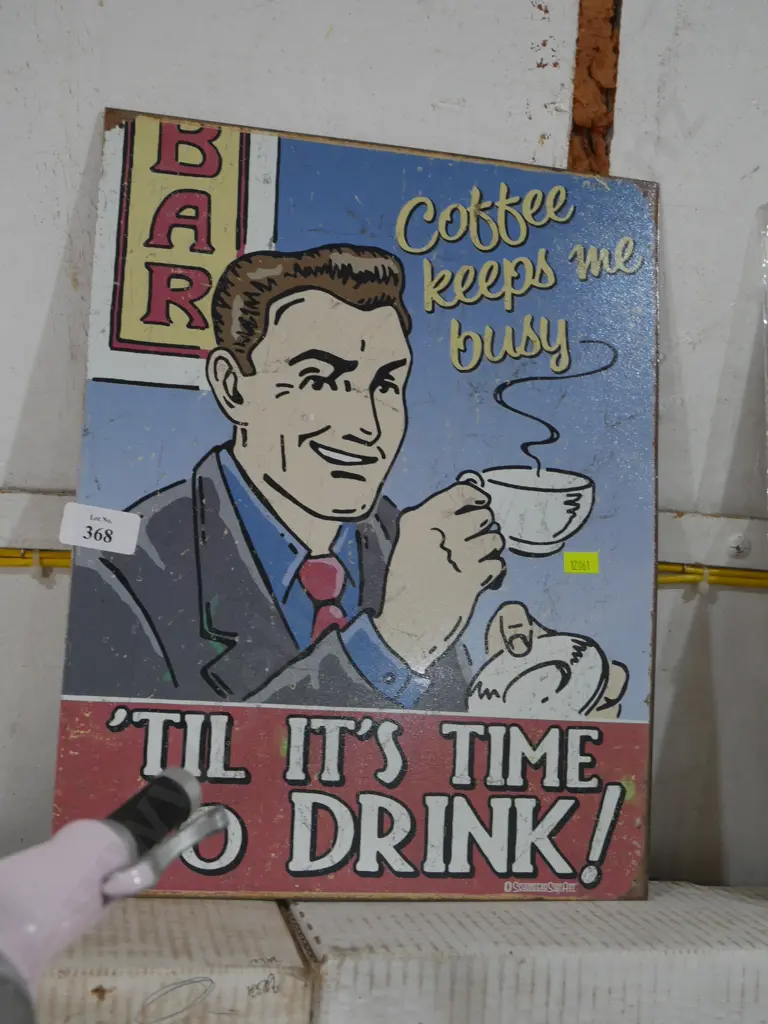 Coffee tin sign Image 1++