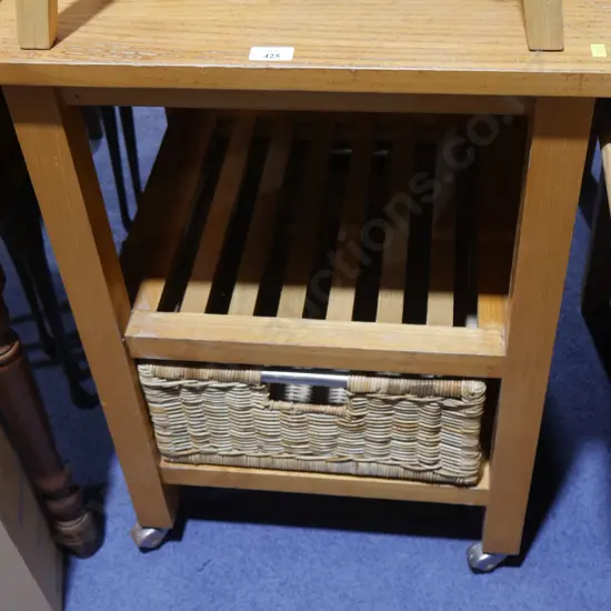 Wooden trolley