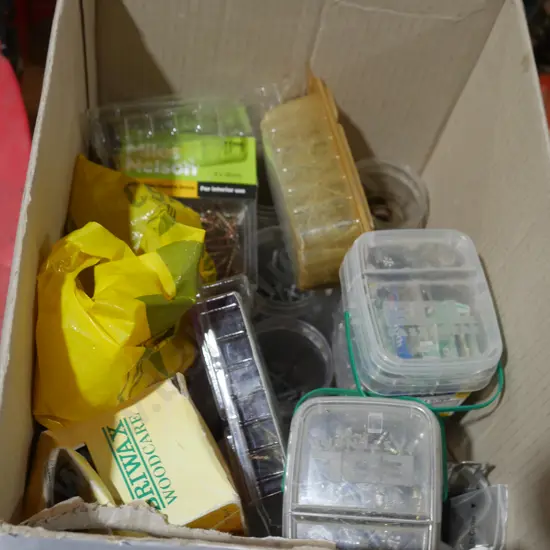 Assorted screws, nails etc