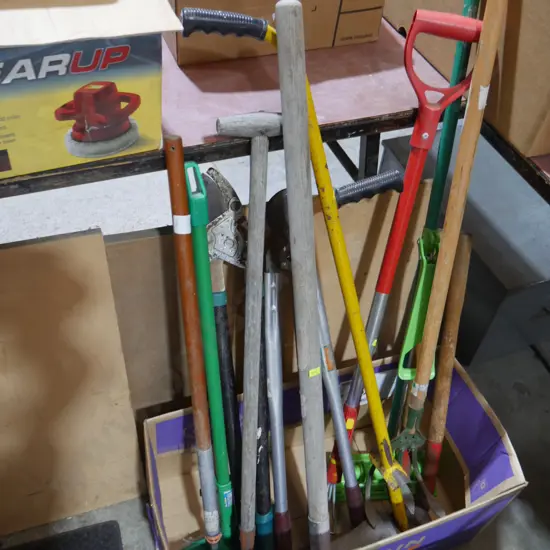 Assorted garden tools etc