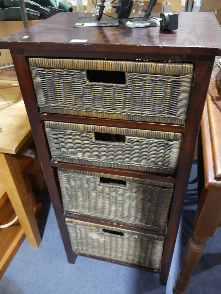 Wicker drawer unit Image 1++