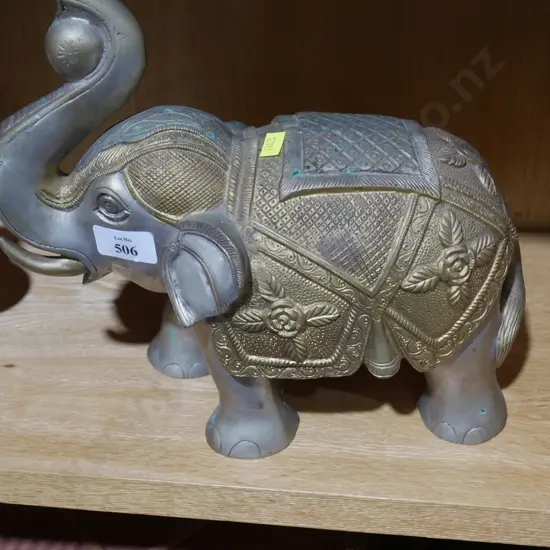 Brass elephant figurine
