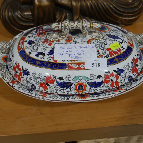 Ashworth Ironstone covered serving dish