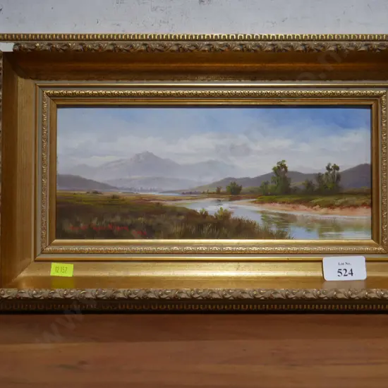 Wai-iti river, Nelson oil painting H. W. K