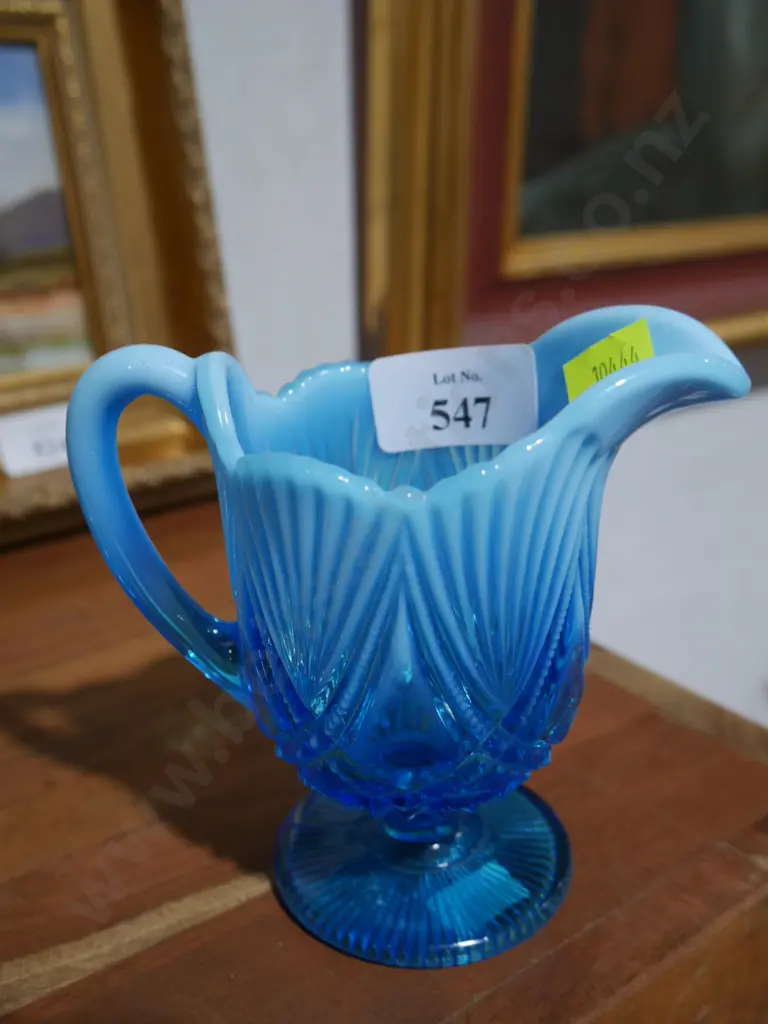 Blue glass jug Image 1++