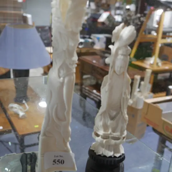 Two carved figurines