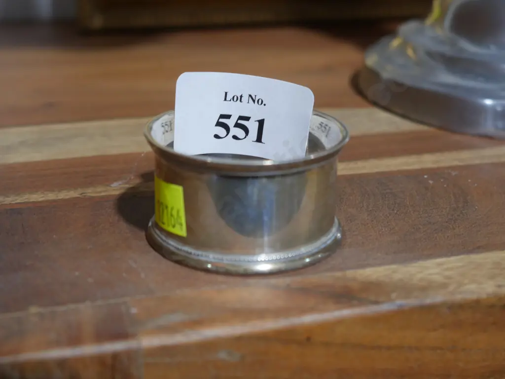 Stirling silver napkin ring Image 1++