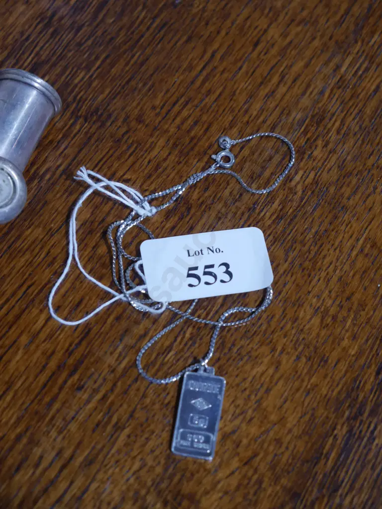 Silver necklace pendant Image 1++