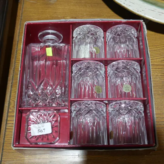 Crystal decanter set