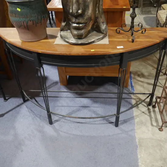 Half round hall table