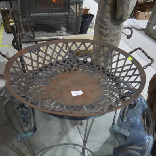 Metal basket and stand
