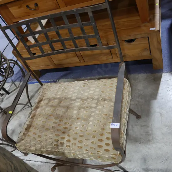 Wrought iron chair