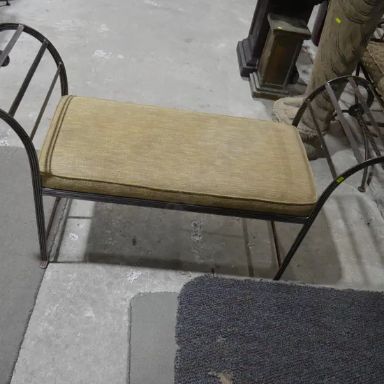 Wrought iron bench