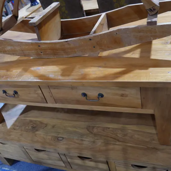 Solid wood coffee table
