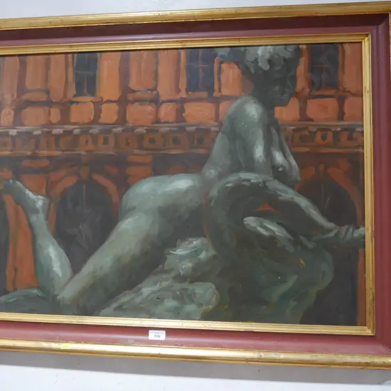 Nude oil painting