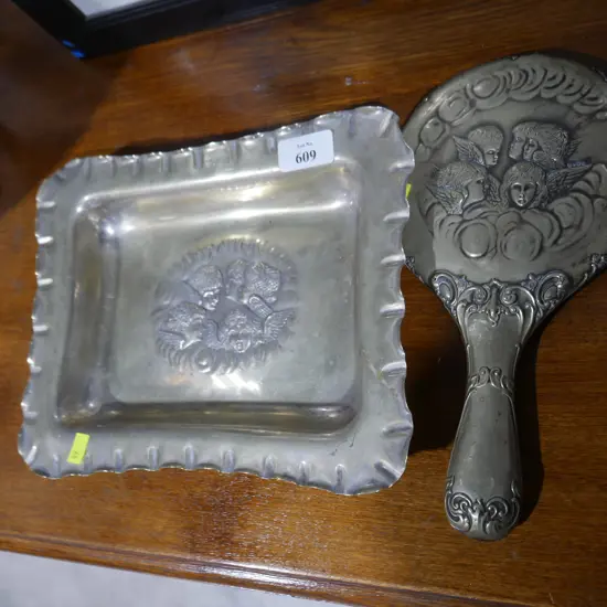 Tray and mirror