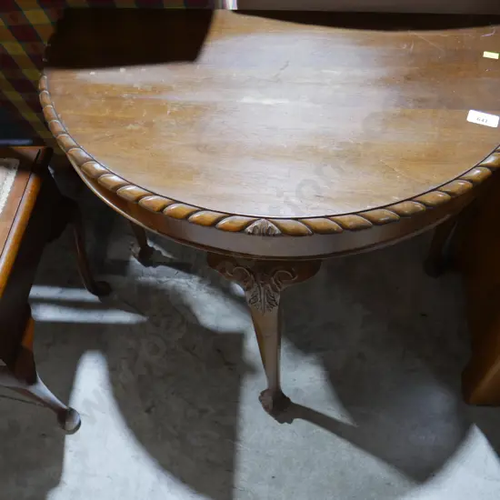 Half round hall table