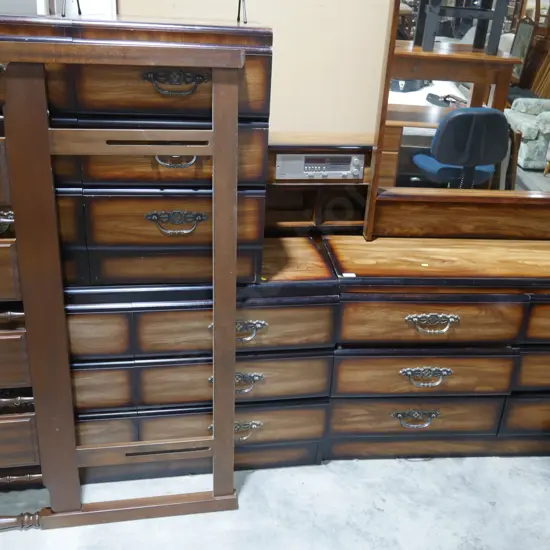 Six piece bedroom suite