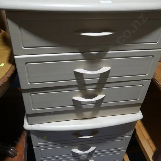 Pair bedside drawers