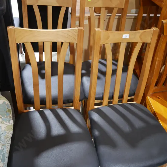 Set of four new dining chairs