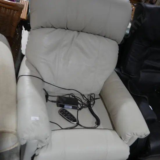 Leather La-z-boy electric chair