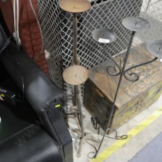 Metal candle holders