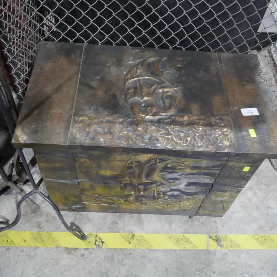 Copper log box