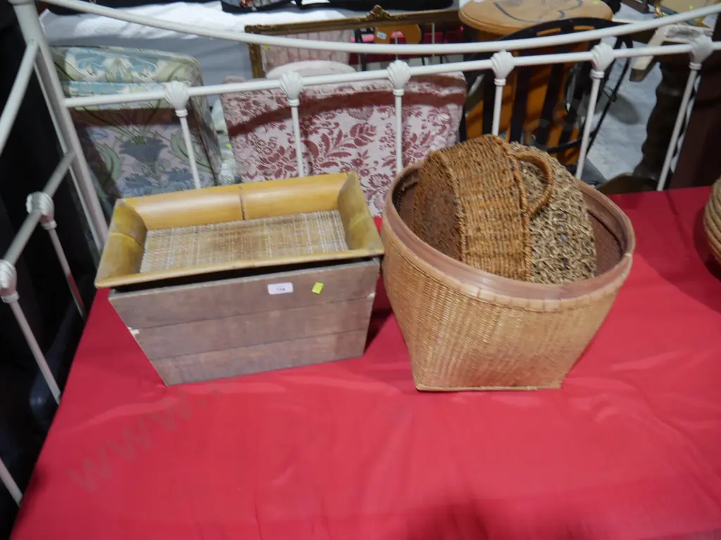 Cane baskets etc Image 1++