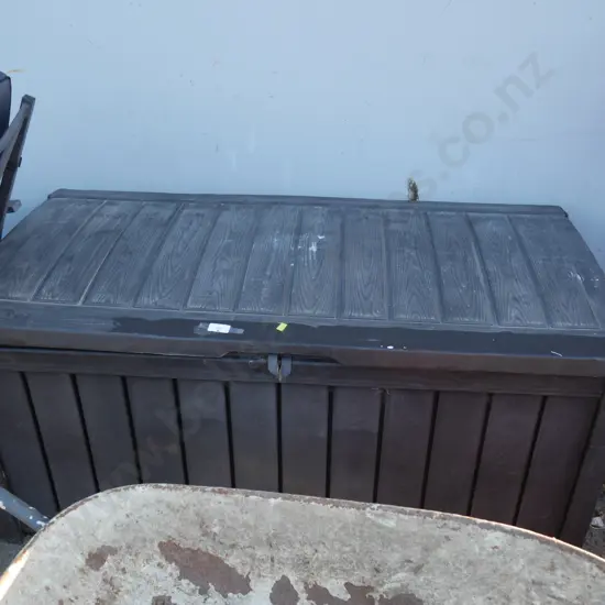 Outdoor cushion storage box
