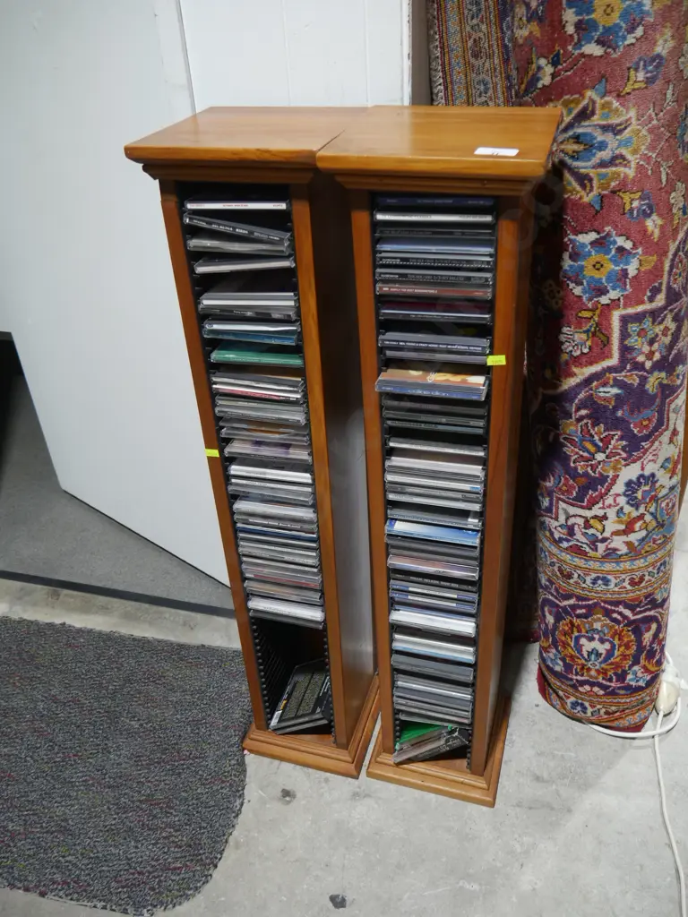 2 CD towers and CDs Image 1++