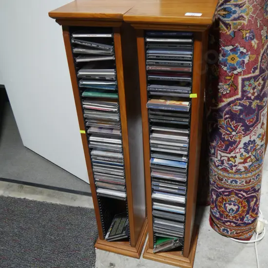 2 CD towers and CDs
