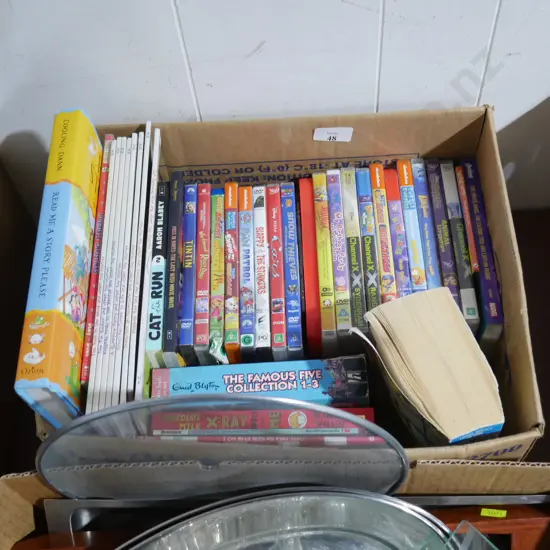 DVDs, children's books
