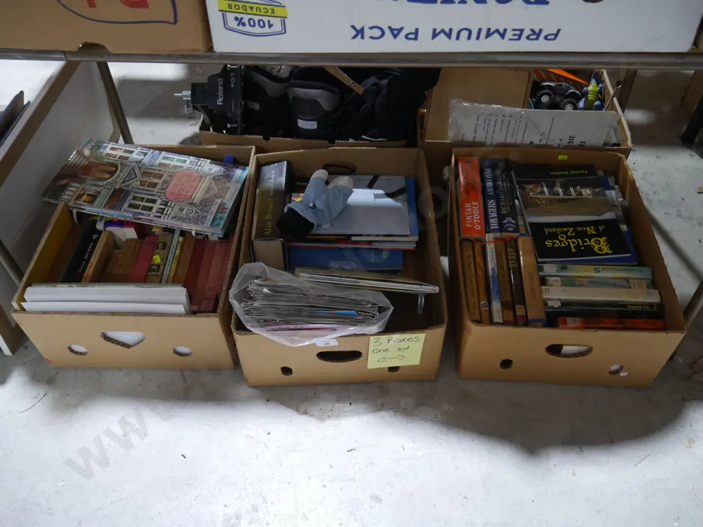 3 boxes of books Image 1++