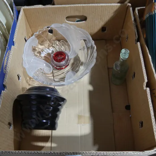 Glass bowl etc