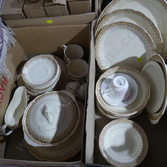 2 boxes of Grindley dinnerware