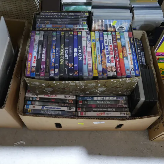 Box of DVDs
